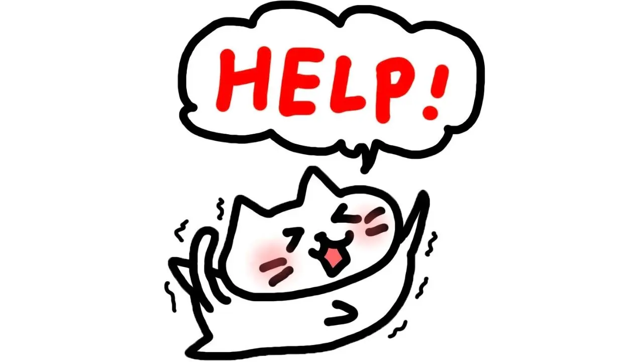 助けを求める猫